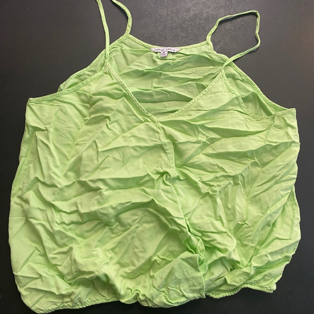 Lime Green Crop Top
